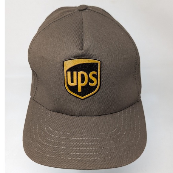 UPS United Parcel Service Baseball Cap Hat Brown Logo Strapback